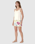 PIJAMA EM VISCOSE COM DETALHE EM RENDA MALWEE
