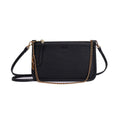 BOLSA CLUTH TRANSVERSAL PRETA ALÇA  CORRENTE SANTA LOLLA