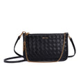 BOLSA CLUTH TRESSÊ TRANSVERSAL PRETA SANTA LOLLA