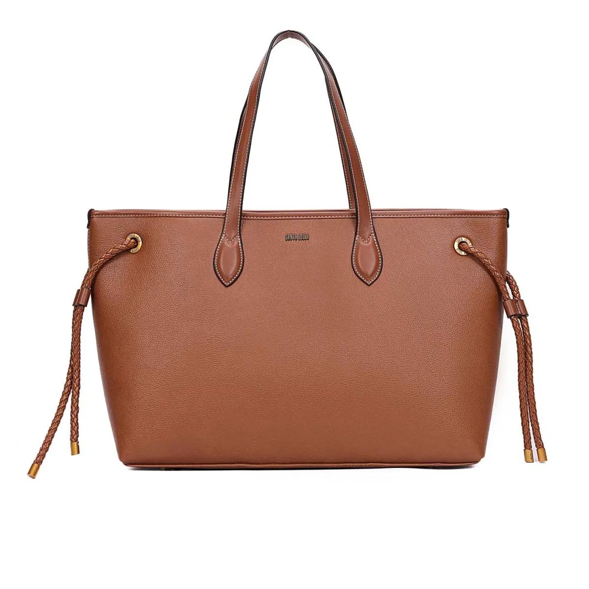BOLSA SHOPPER FLOARTER ALÇA DE OMBRO MARROM SAFARI SANTA LOLLA