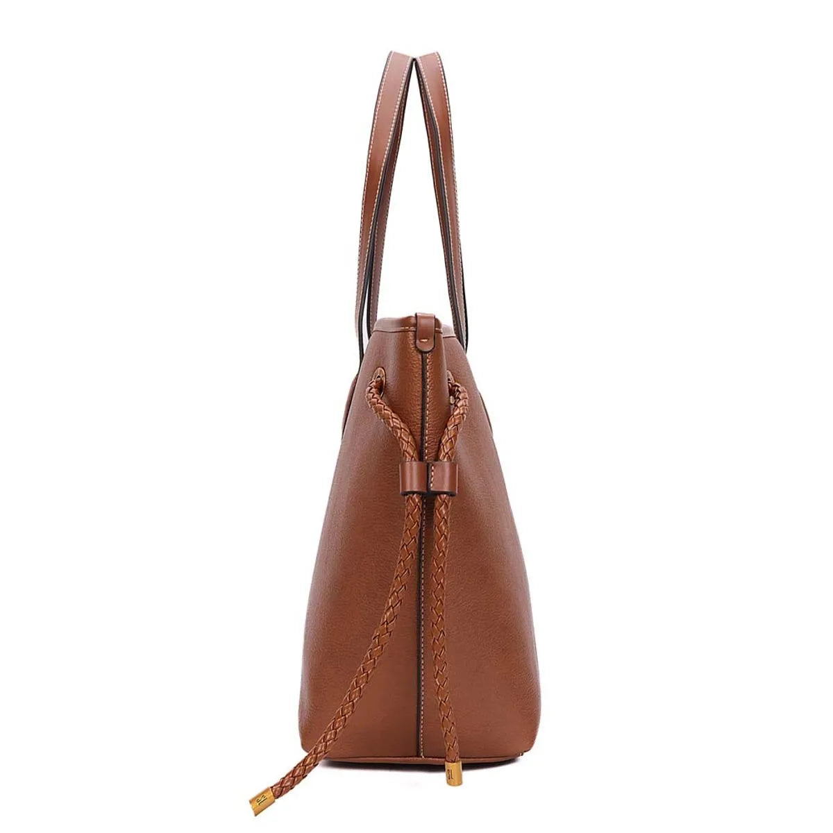 BOLSA SHOPPER FLOARTER ALÇA DE OMBRO MARROM SAFARI SANTA LOLLA