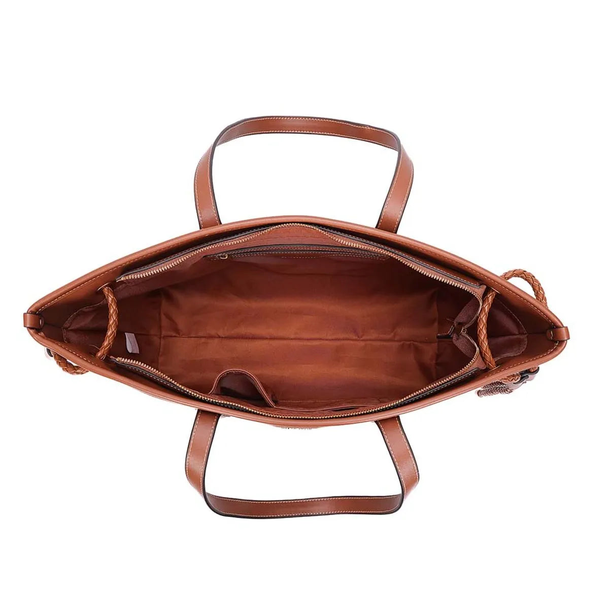 BOLSA SHOPPER FLOARTER ALÇA DE OMBRO MARROM SAFARI SANTA LOLLA