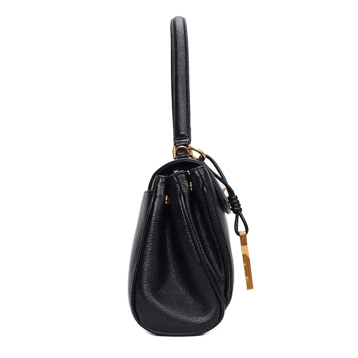BOLSA MÉDIA FLOATER ALÇA DE OMBRO PRETA SANTA LOLLA
