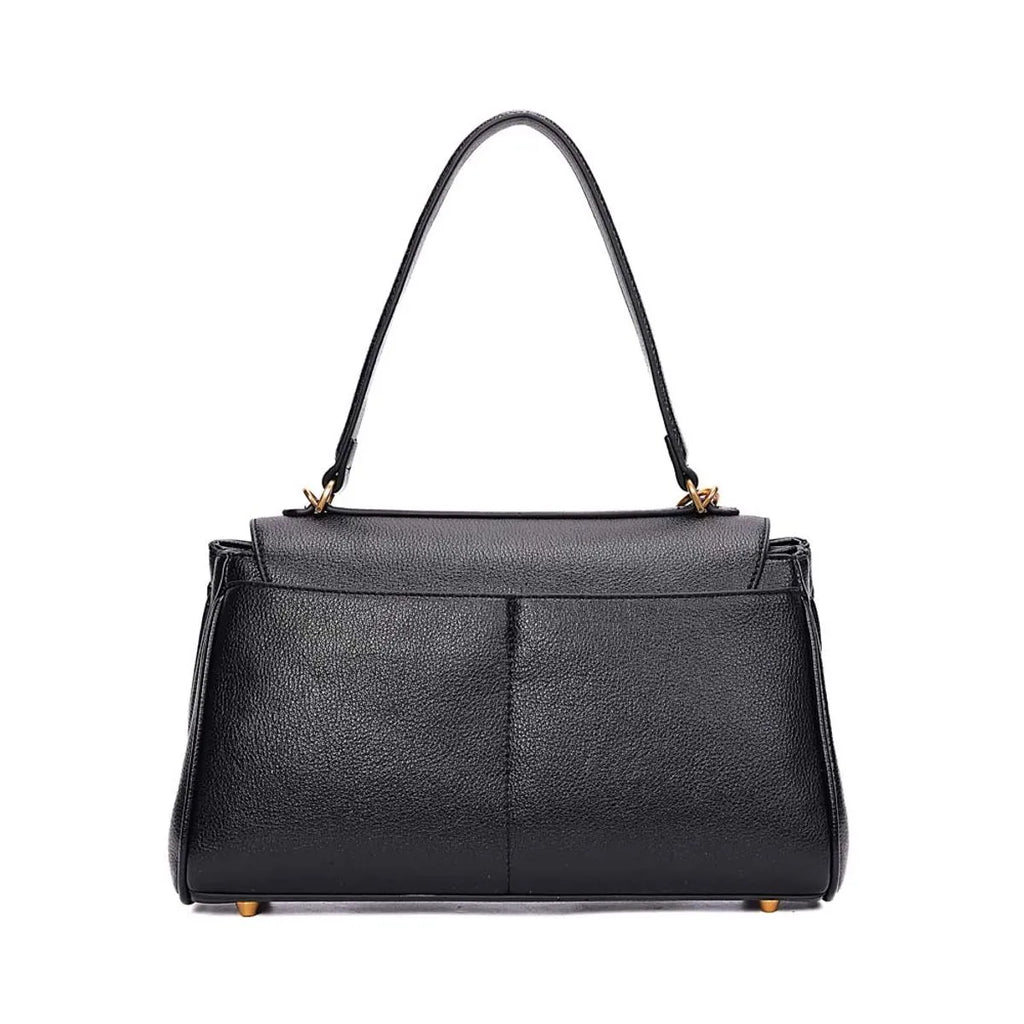 BOLSA MÉDIA FLOATER ALÇA DE OMBRO PRETA SANTA LOLLA