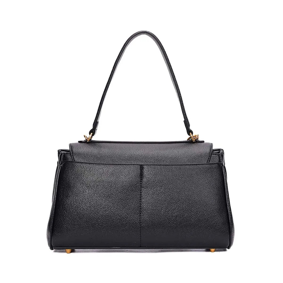 BOLSA MÉDIA FLOATER ALÇA DE OMBRO PRETA SANTA LOLLA