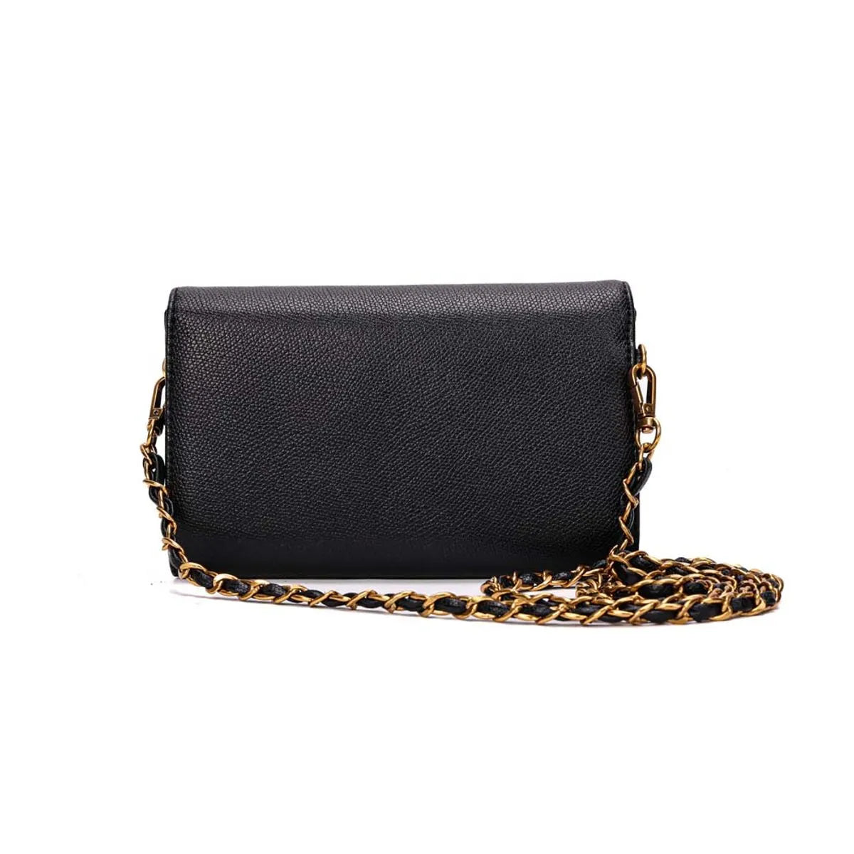 BOLSA CARTEIRA PEQUENA RISCO PRETO E ALÇA CORRENTE SANTA LOLLA