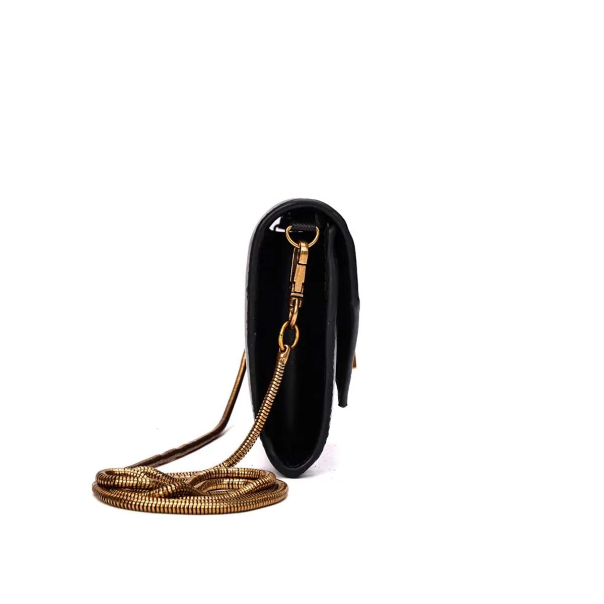 BOLSA CARTEIRA SOFT LISO TRANSVERSAL PRETA SANTA LOLLA