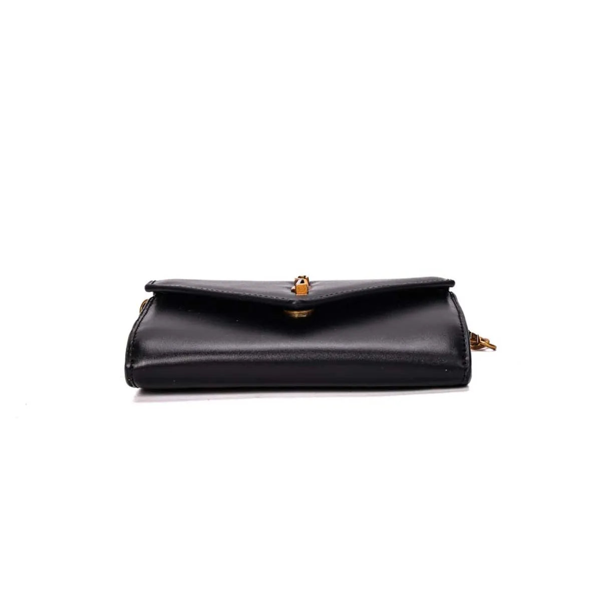 BOLSA CARTEIRA SOFT LISO TRANSVERSAL PRETA SANTA LOLLA
