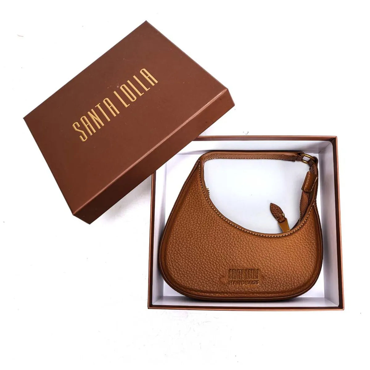 BOLSA FLOATER MEIA LUA MARROM SAFARI SANTA LOLLA