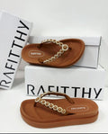 SANDÁLIAS RAFITTHY FEMININA FLAT CIRCOLARE