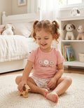 CONJUNTO PIJAMA SHORTE COM APLIQUE BICHINHO