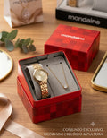 KIT DERELÓGIO MONDAINE MINI JÓIA COM PULSEIRA