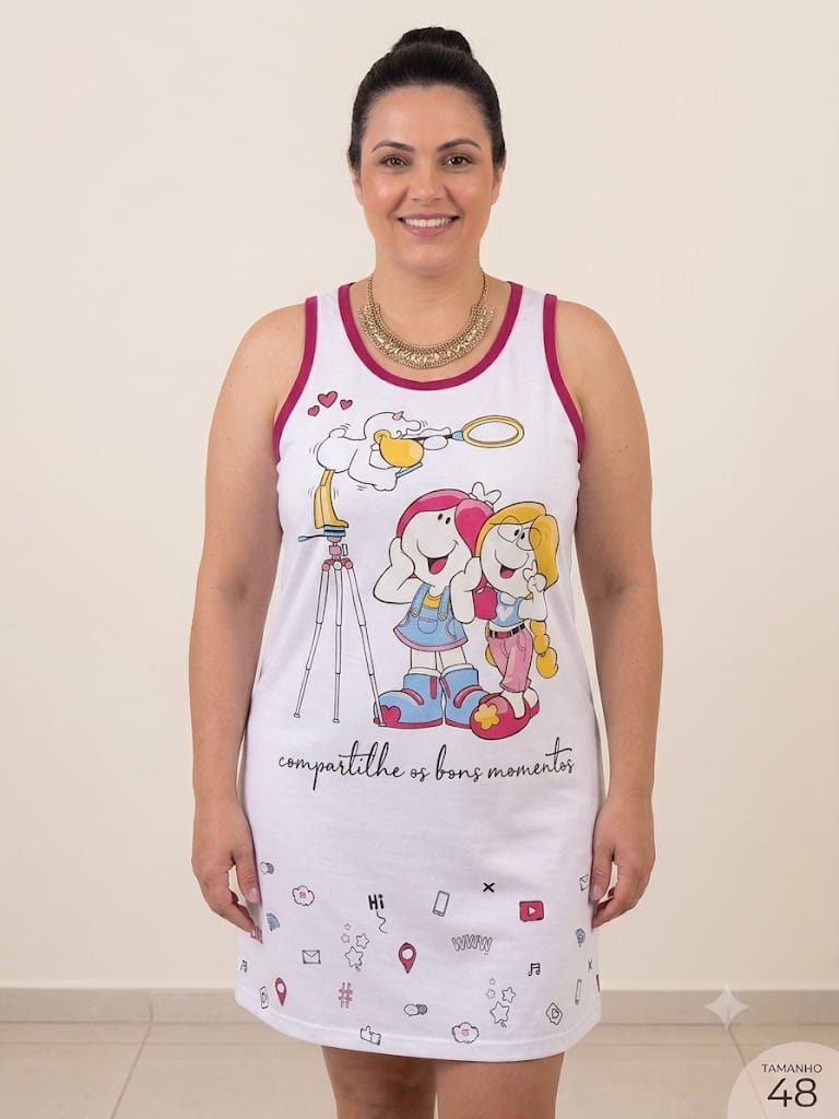 CAMISOLA REGATA LIKE TURMA DA MEL