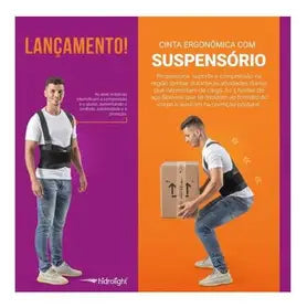 CINTA ERGONÔMICA COM SUSPENSÓRIO HIDROLIGHT
