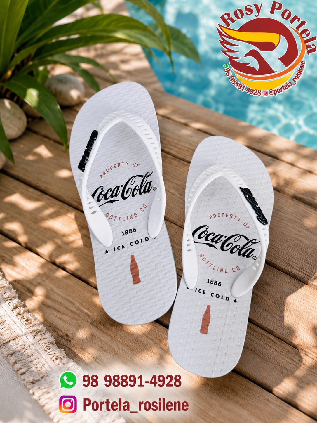 SANDÁLIA COCA COLA ALGONA BRANCO