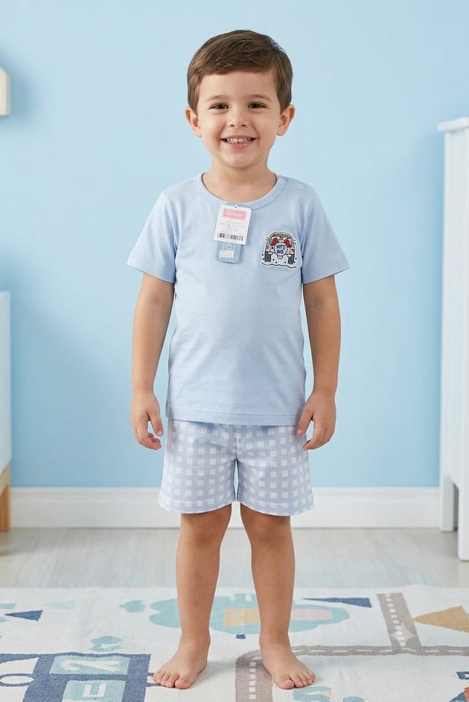 PIJAMA INFANTIL COM AOLIQUE COMPOSÊ D'AMOUR