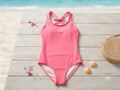 MAIÔ INFANTIL COM DECOTE NAS COSTAS PINK